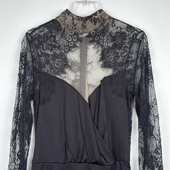 Michael Costello x Revolve Helix Mini Dress Black Size Small - Picture 3 of 10